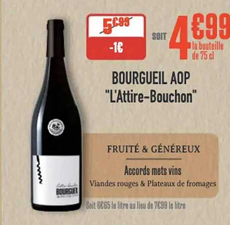 BOURGUEIL AOP "L'Attire-Bouchon"
