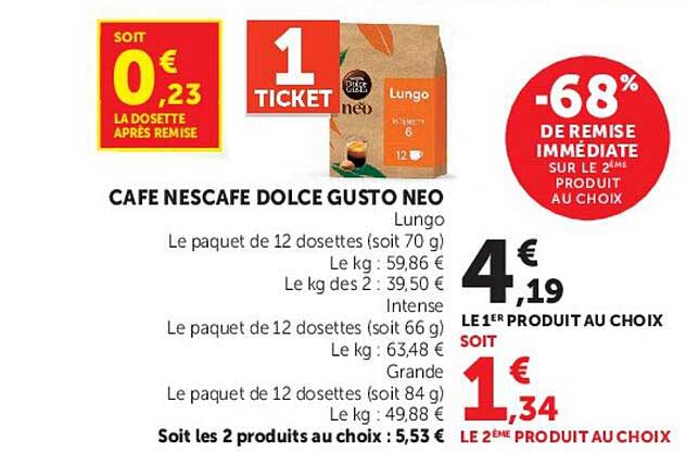 CAFE NESCAFE DOLCE GUSTO NEO