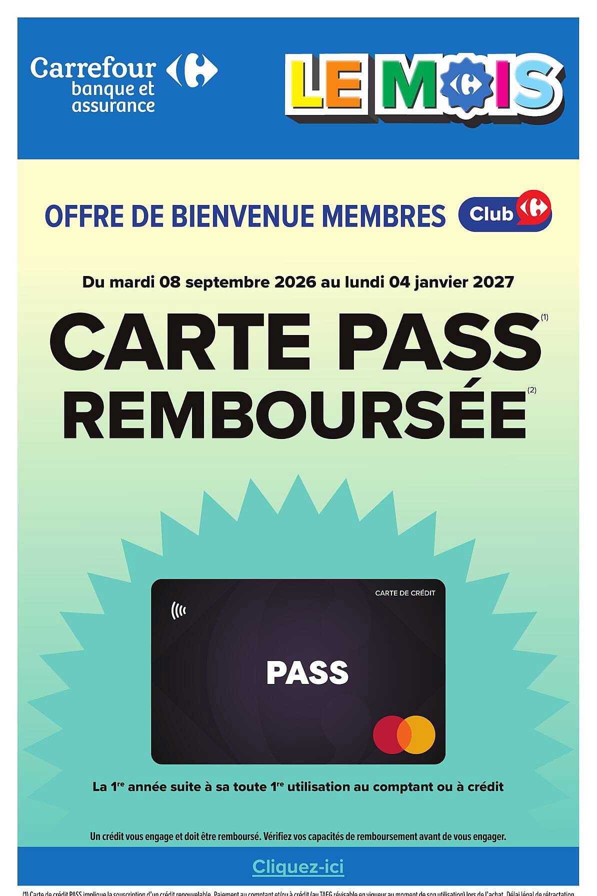 CARTE PASS REMBOURSÉE