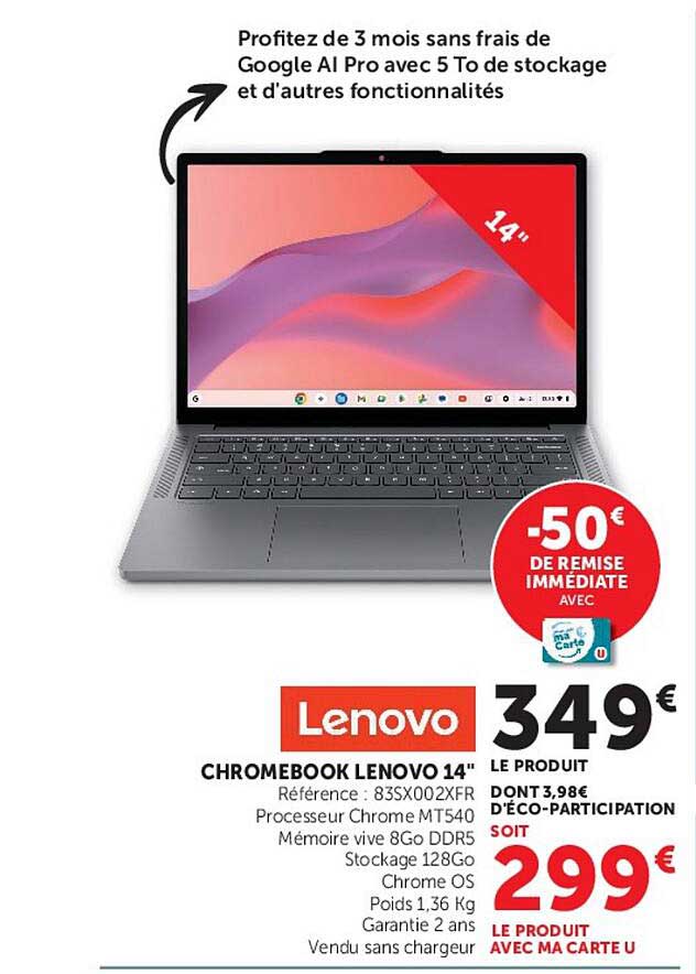 CHROMEBOOK LENOVO 14"