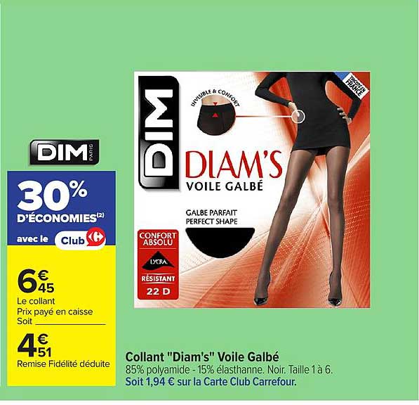 Collant "Diam's" Voile Galbé