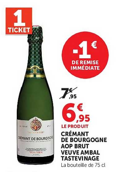 CRÉMANT DE BOURGOGNE AOP BRUT VEUVE AMBAL TASTEVINAGE