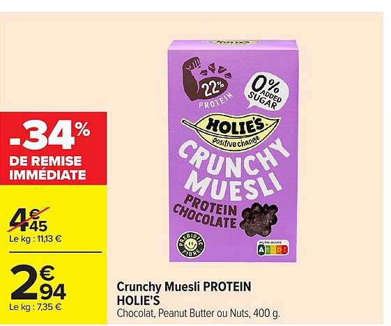 Crunchy Muesli PROTEIN HOLIE'S