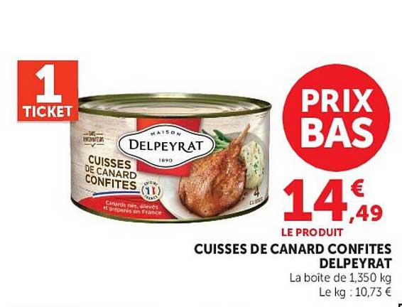 CUISSES DE CANARD CONFITES DELPEYRAT
