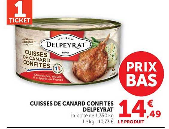 CUISSES DE CANARD CONFITES DELPEYRAT