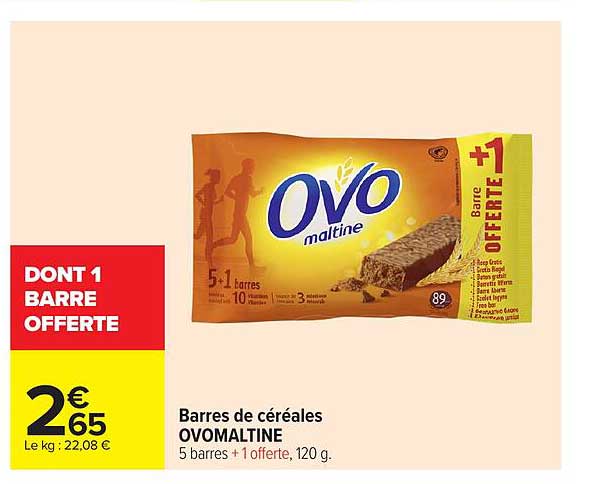 DONT 1 BARRE OFFERTE