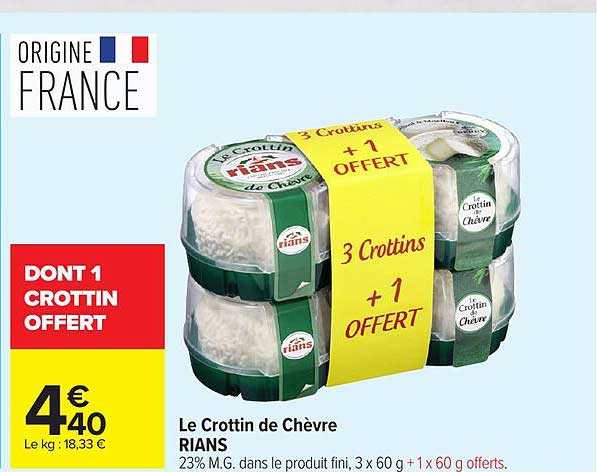 DONT 1 CROTTIN OFFERT