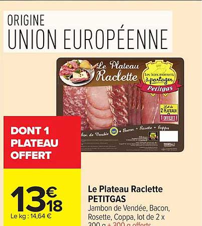DONT 1 PLATEAU OFFERT