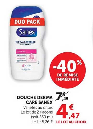 DOUCHE DERMA CARE SANEX