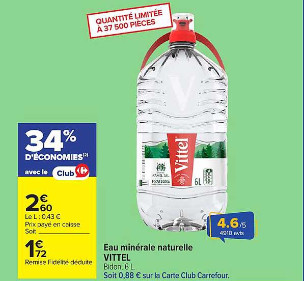 Eau minérale naturelle VITTEL