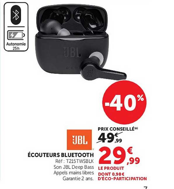 ÉCOUTEURS BLUETOOTH