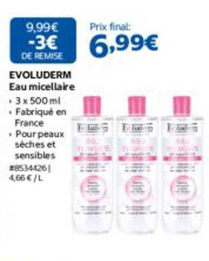 EVOLUDERM Eau micellaire