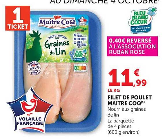 FILET DE POULET MAITRE COQ