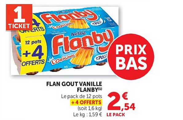 FLAN GOUT VANILLE FLANBY