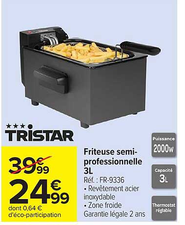 Friteuse semi-professionnelle 3L