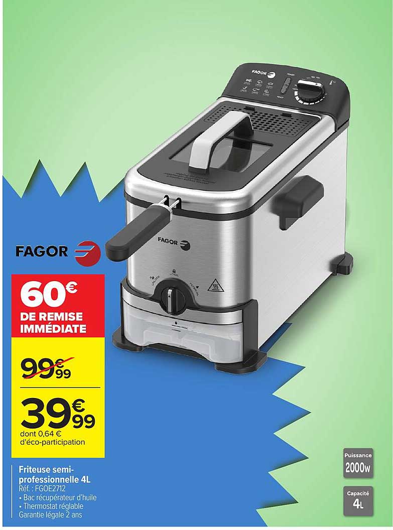 Friteuse semi-professionnelle 4L