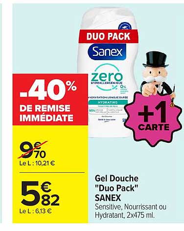 Gel Douche "Duo Pack" SANEX