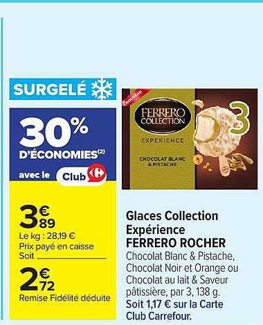 Glaces Collection Expérience FERRERO ROCHER