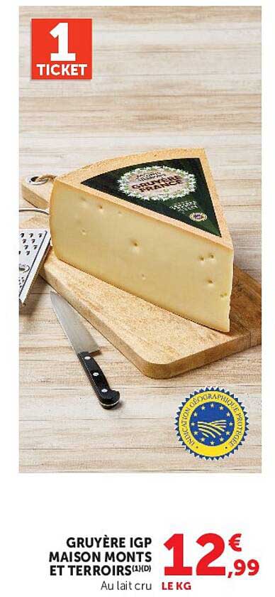 GRUYÈRE IGP MAISON MONTS ET TERROIRS