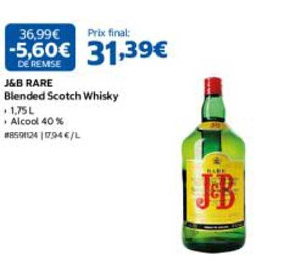 J&B RARE Blended Scotch Whisky