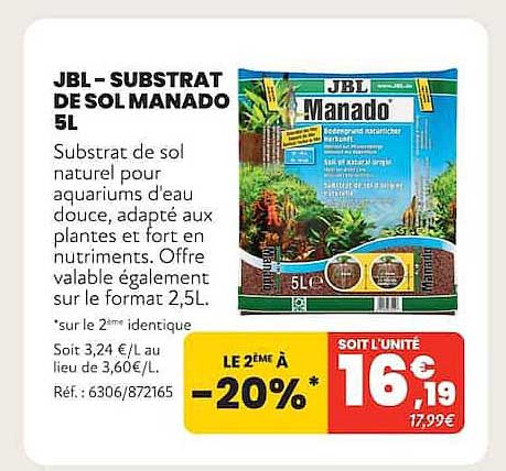 JBL – SUBSTRAT DE SOL MANADO 5L