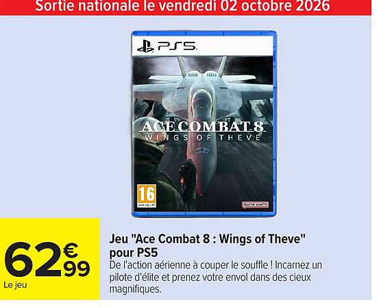 Jeu "Ace Combat 8 : Wings of Theve" pour PS5
