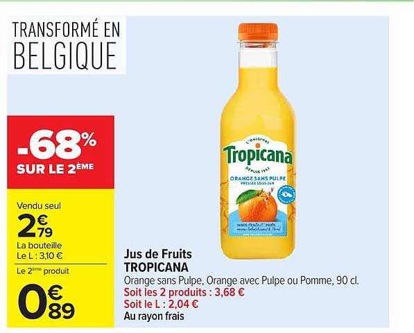 Jus de Fruits TROPICANA