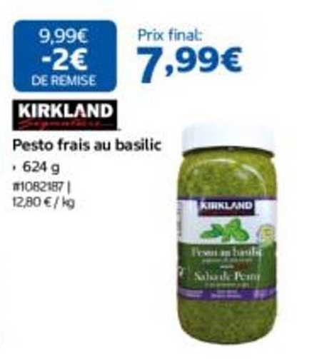 KIRKLAND Pesto frais au basilic