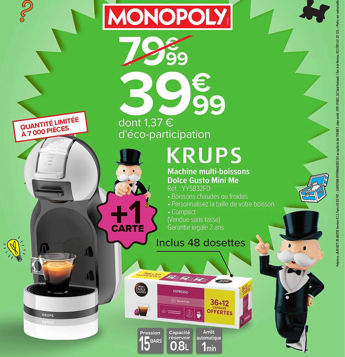 KRUPS Machine multi-boissons Dolce Gusto Mini Me