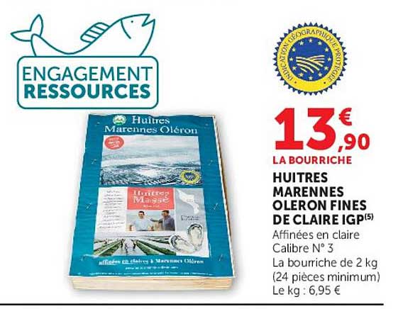 LA BOURRICHE HUITRES MARENNES OLERON FINES DE CLAIRE IGP(5)