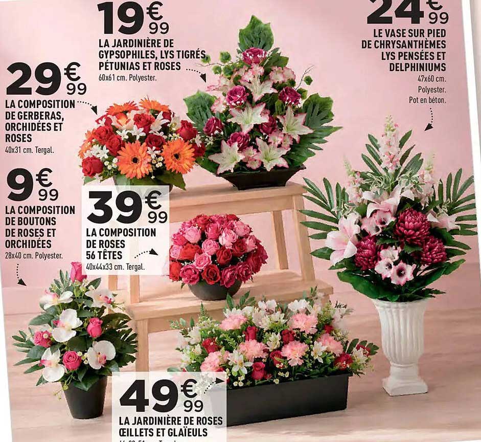 LA COMPOSITION DE ROSES 56 TÊTES