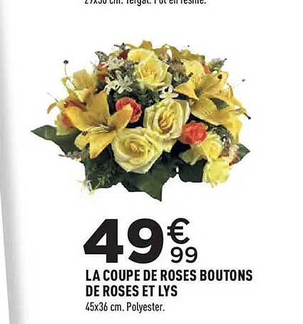 LA COUPE DE ROSES BOUTONS DE ROSES ET LYS