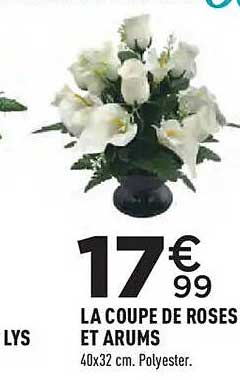 LA COUPE DE ROSES ET ARUMS