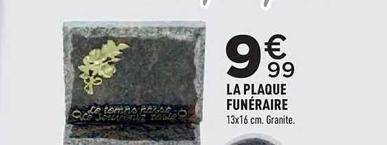 LA PLAQUE FUNÉRAIRE