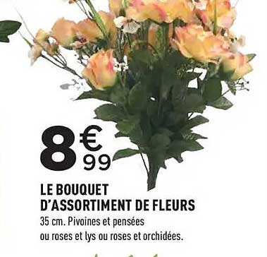 LE BOUQUET D'ASSORTIMENT DE FLEURS