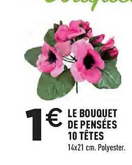 LE BOUQUET DE PENSÉES 10 TÊTES