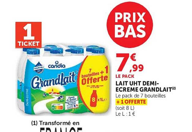 LE PACK DE 7 bouteilles + 1 OFFERTE