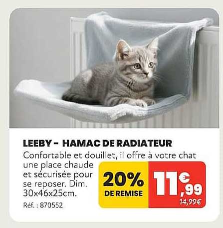 LEEBY - HAMAC DE RADIATEUR