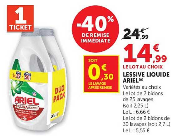 LESSIVE LIQUIDE ARIEL(A)