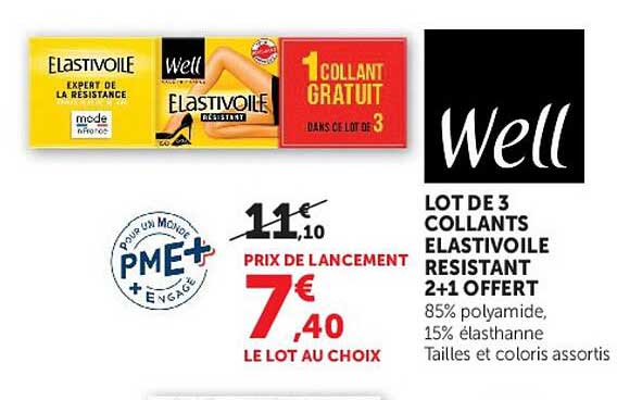 LOT DE 3 COLLANTS ELASTIVOILE RESISTANT 2+1 OFFERT
