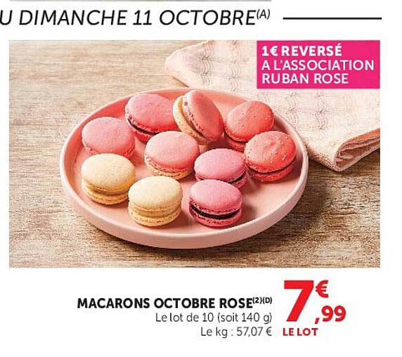 MACARONS OCTOBRE ROSE