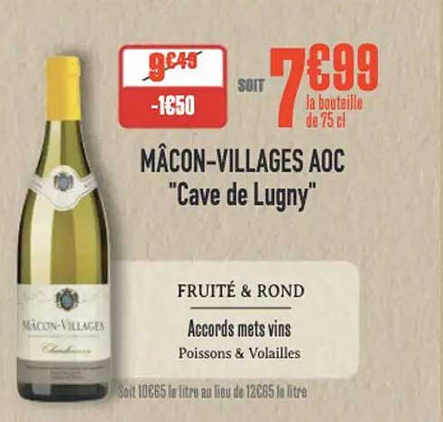 MÂCON-VILLAGES AOC "Cave de Lugny"