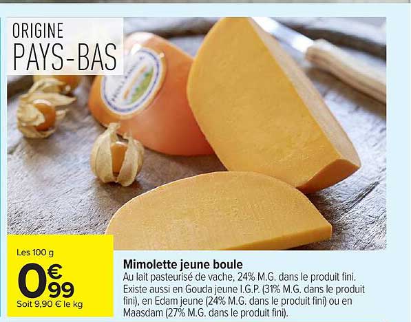 Mimolette jeune boule