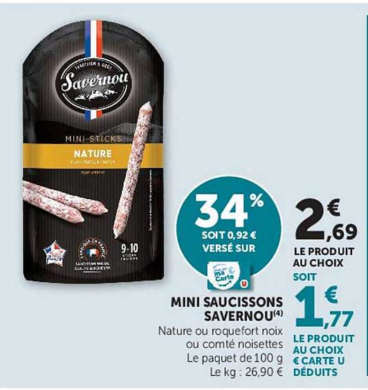 MINI SAUCISSONS SAVERNOU