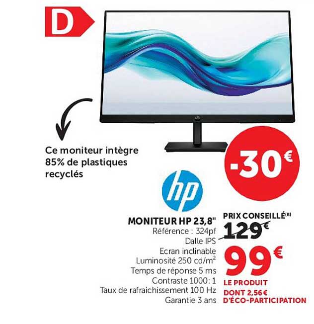 MONITEUR HP 23,8"