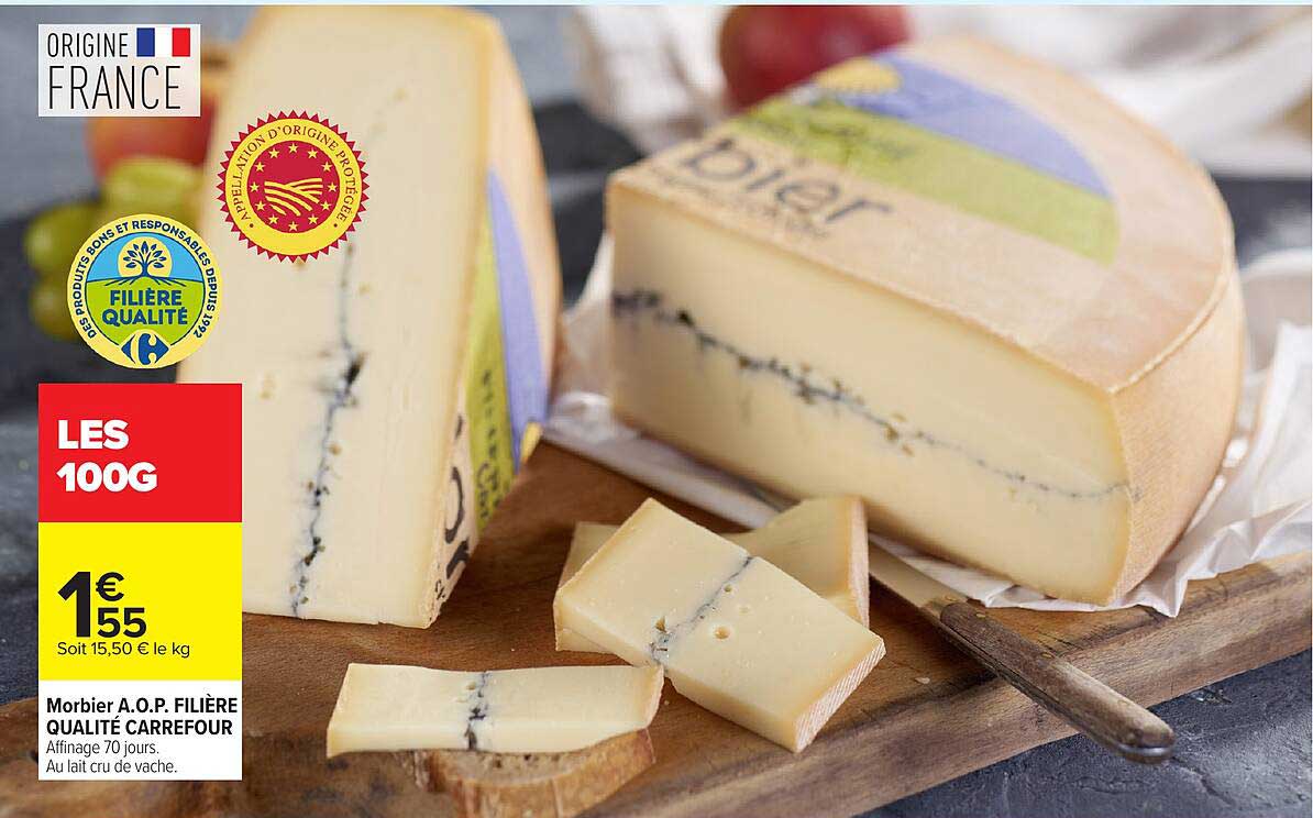 Morbier A.O.P. FILIERE QUALITE CARREFOUR