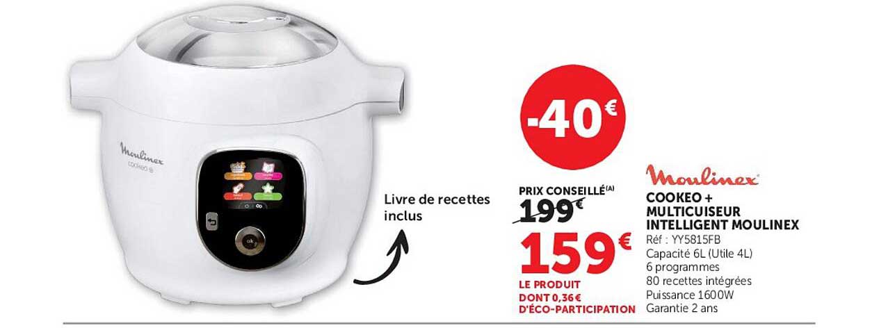 Moulinex Cookeo+ Multicuiseur intelligent Moulinex