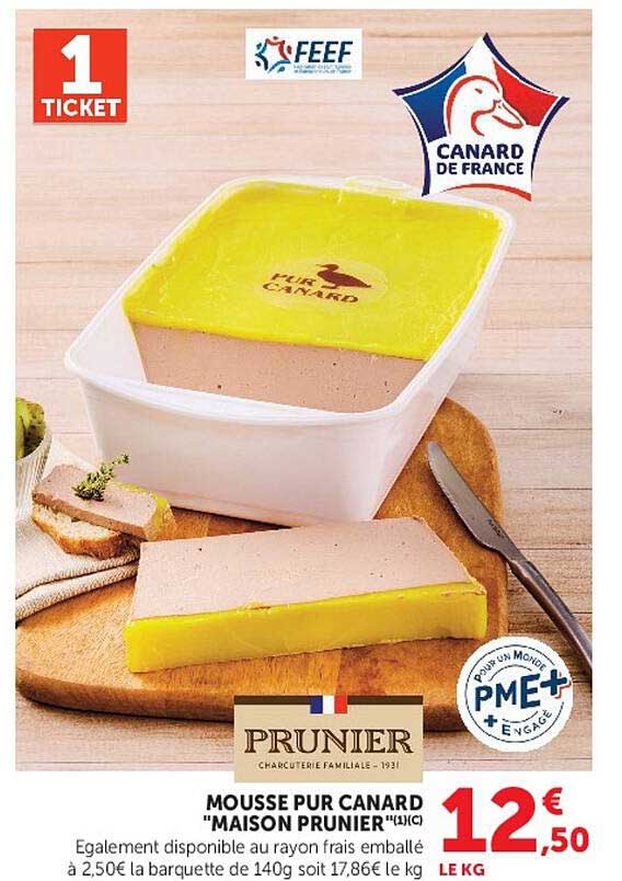 MOUSSE PUR CANARD "MAISON PRUNIER" (1) (C)