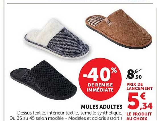 MULES ADULTES