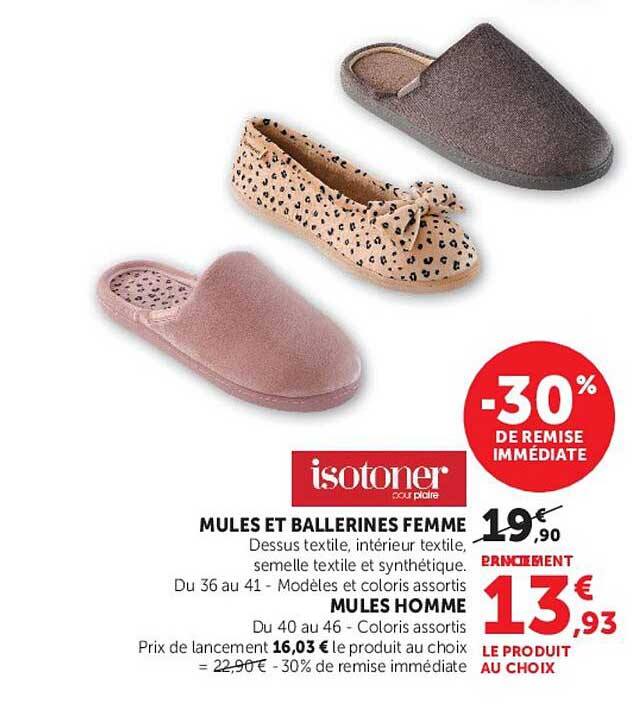 MULES ET BALLERINES FEMME